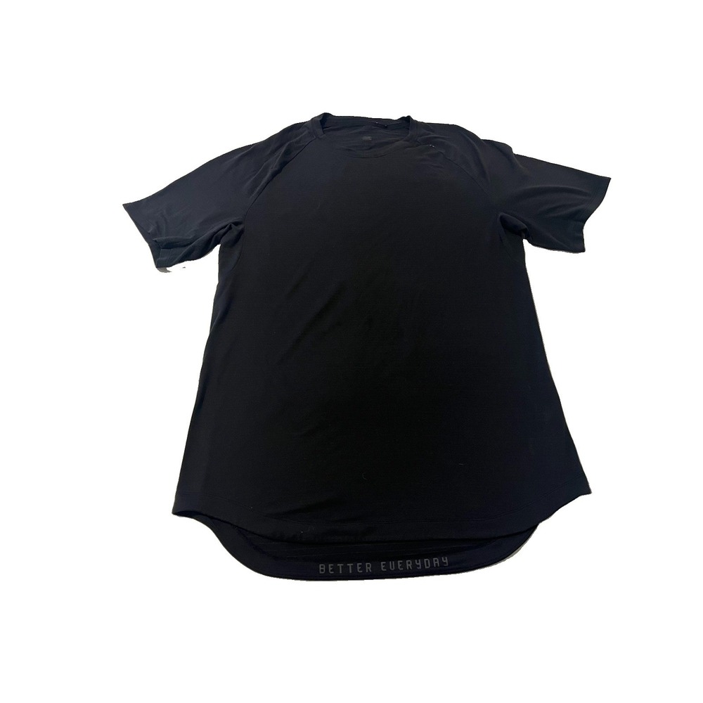 Lululemon License To Train T Shirt Medium Men's Drysense Gym Short Sleeve Black